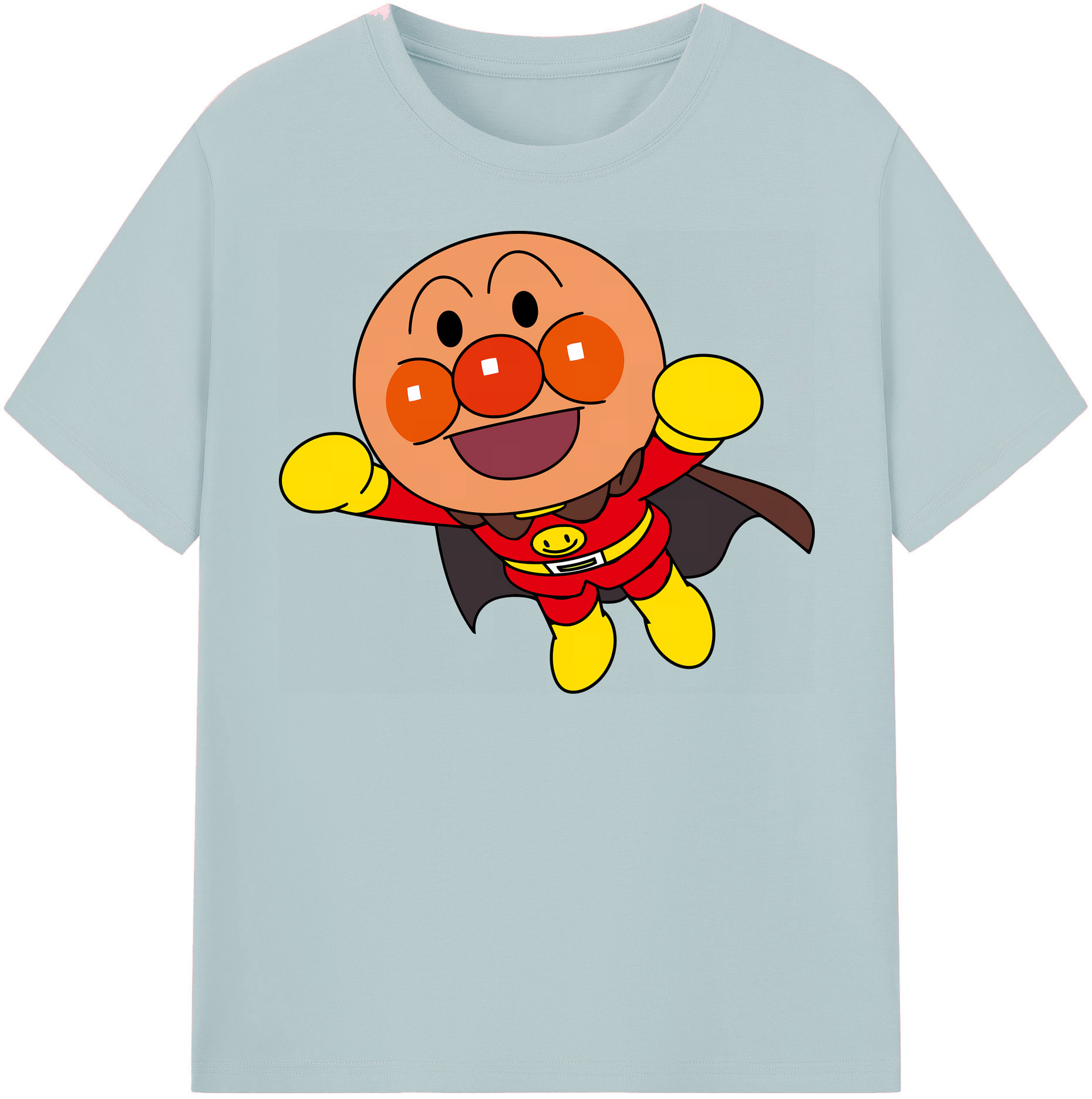 （画像用） アンパンマン Anpanman 綿100％半袖Tシャツ（フロントプリント）